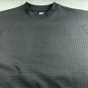 Ivy Park Sweater Mens Extra Large Black Laser Cut Perforated Spell Out Logo